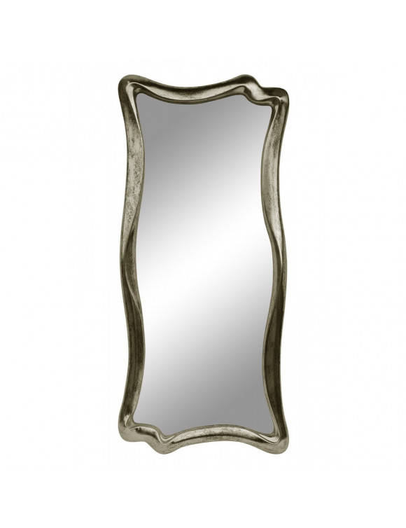 Зеркало настенное в фигурной раме «Марна» Шампань состаренное поталь/венге в интернет-магазине зеркальной мастерской ЗЕРКАЛА-М фото